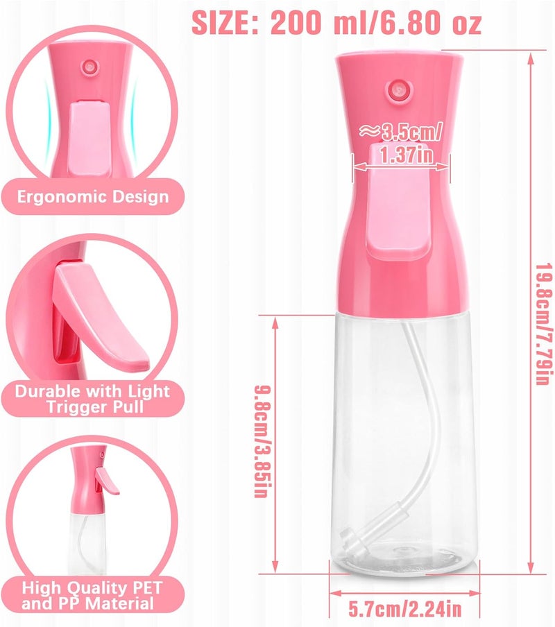 Fun Gift Spray Bottle For Hair,Continuous Water Mister for Hairstyling, Salons, Cleaning, Plants,Essential Oil Scents,Ultra Fine Mist Sprayer,6.8 OZ /200 ML-pink(Christmas Gifts) - Image 2